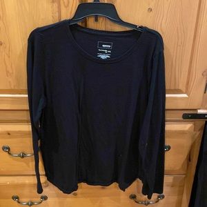 Sonoma basic black long sleeve tee